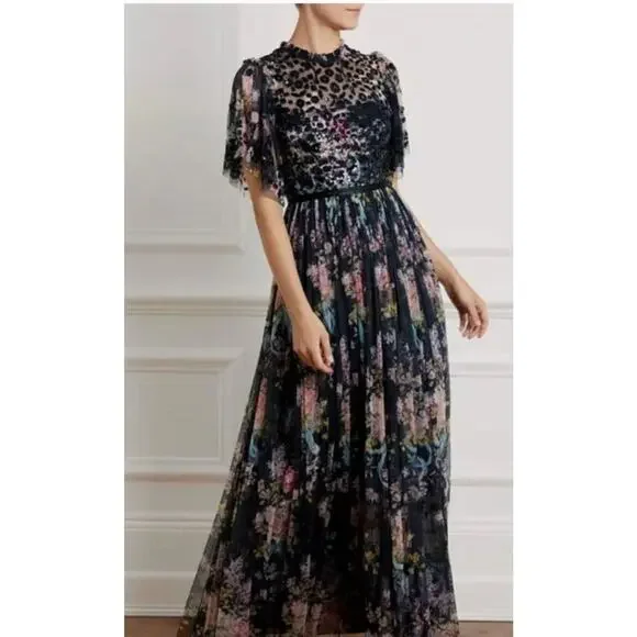 needle and thread beaded dress Needle & Thread - Nude Women Formal Dress